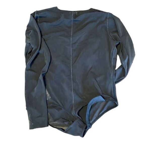 NWT SZ XXL Yitty Fabletics Mesh Long Sleeves Bodysuit in Black Retail $85 - Picture 4 of 8